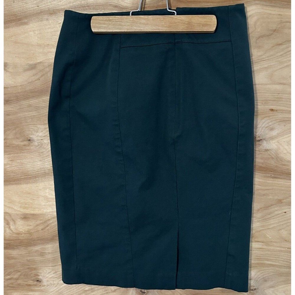 Ann Taylor Woman’s Sz 0 Straight pencil Skirt Zip Green Business Professional